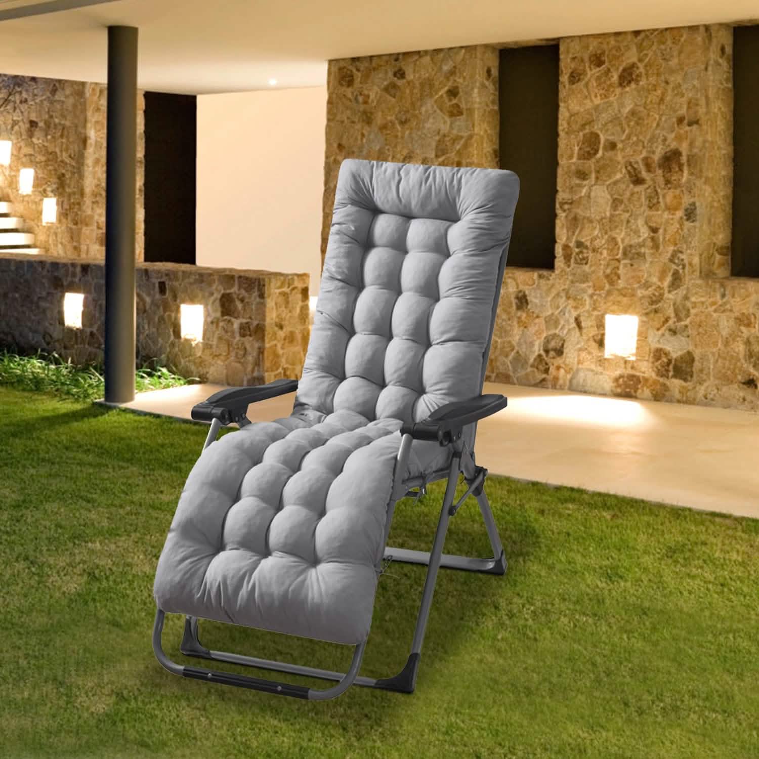Coussin de chaise longue inclinable 67x22in pour fauteuil à bascule et canapé