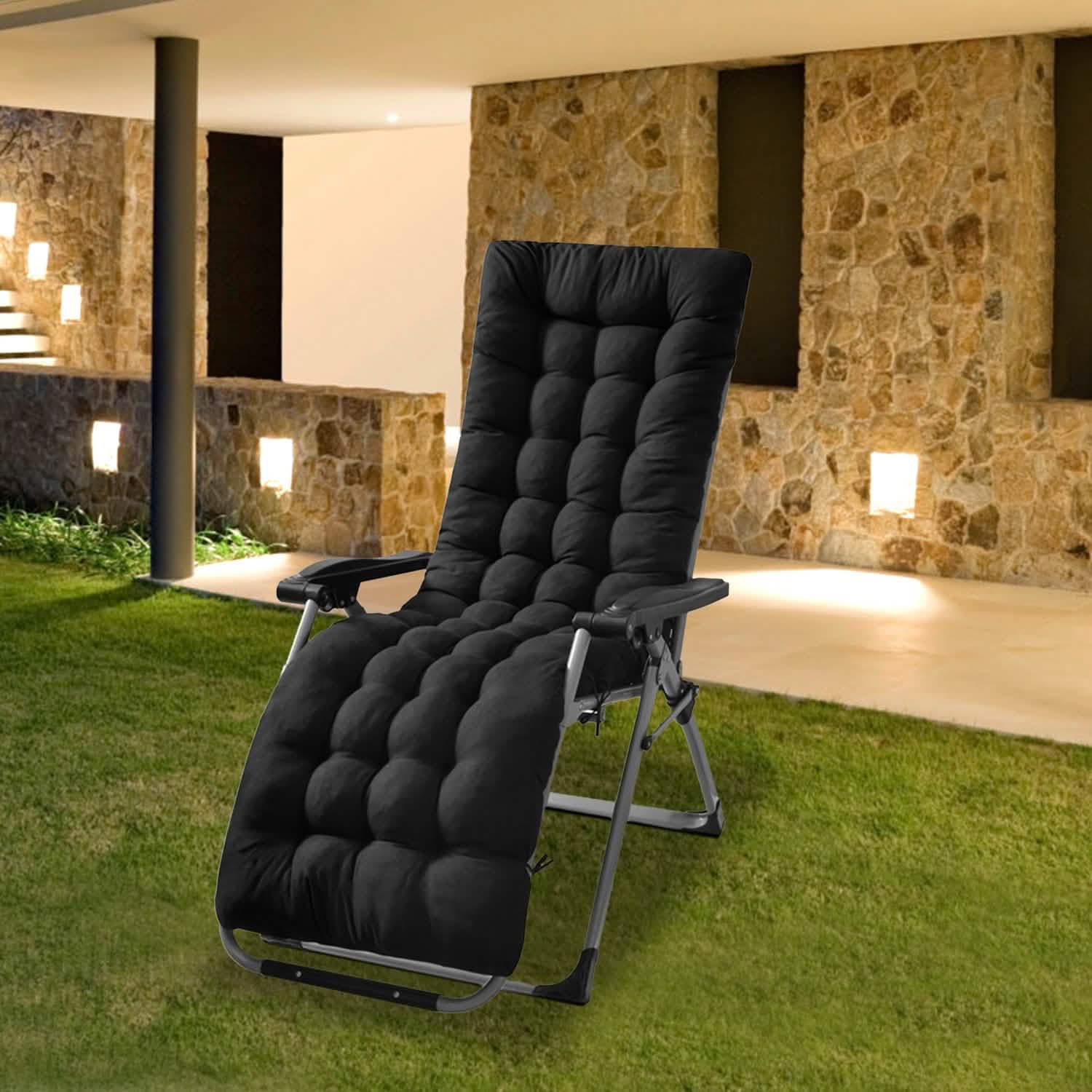 Coussin de chaise longue inclinable 67x22in pour fauteuil à bascule et canapé