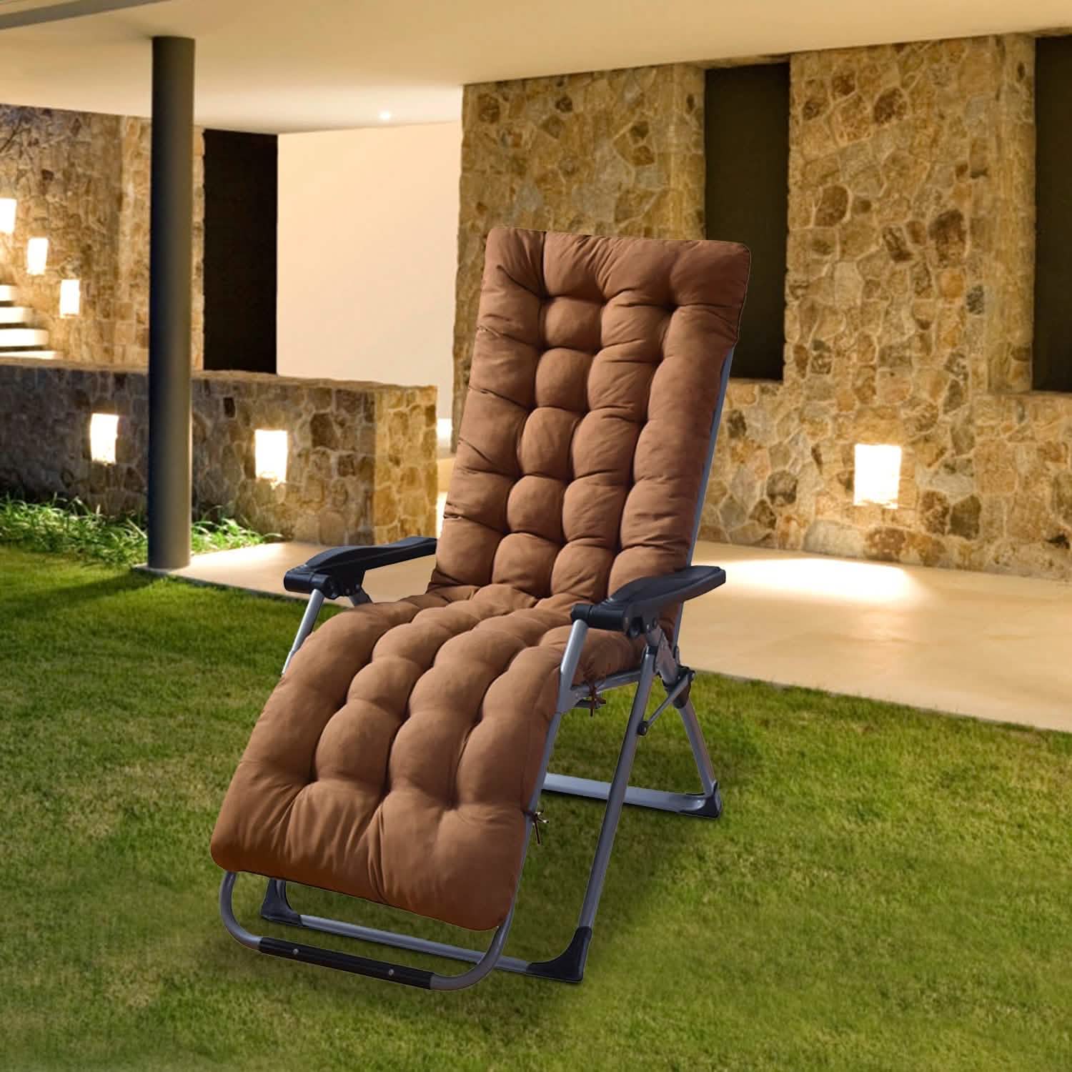 Coussin de chaise longue inclinable 67x22in pour fauteuil à bascule et canapé
