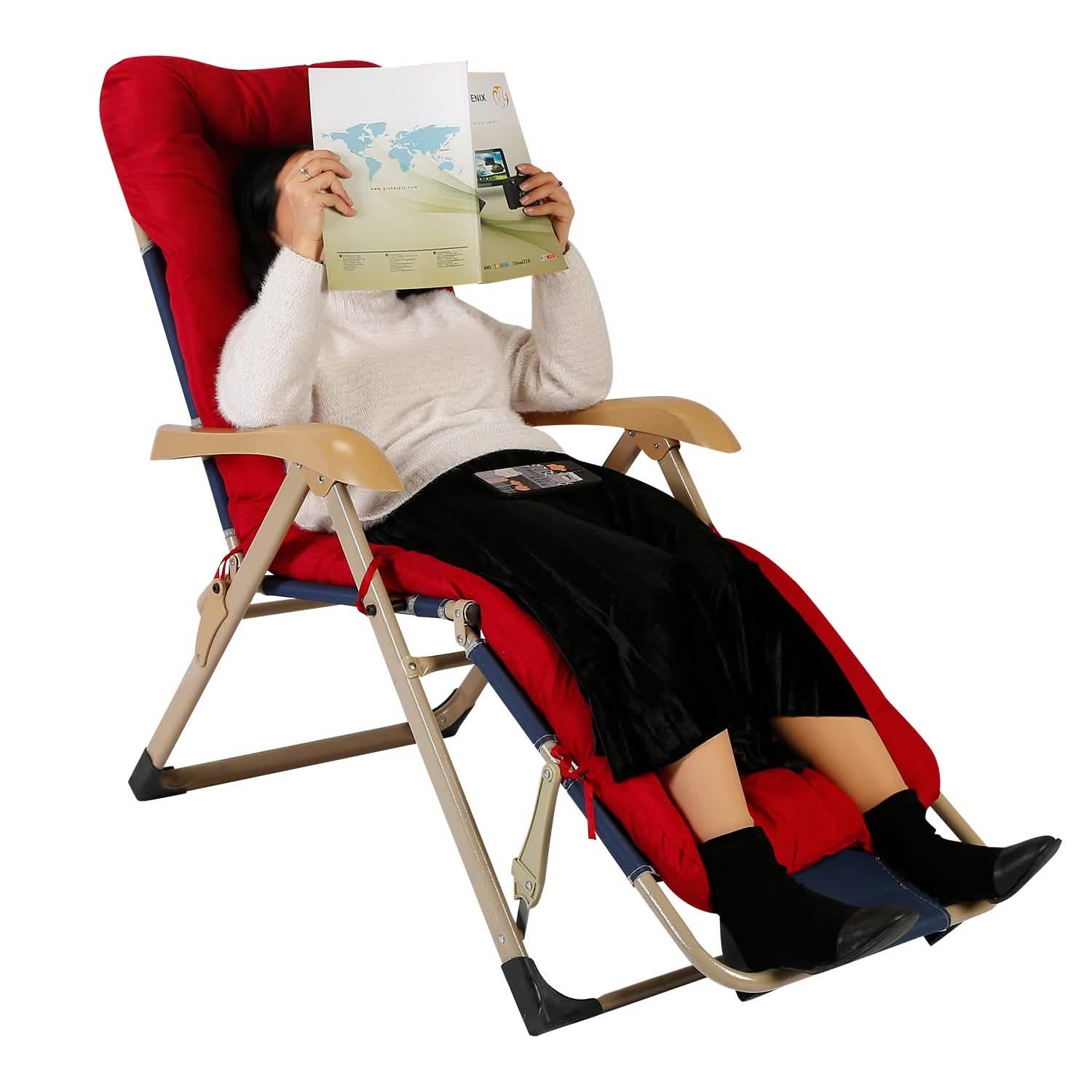 Coussin de chaise longue inclinable 67x22in pour fauteuil à bascule et canapé