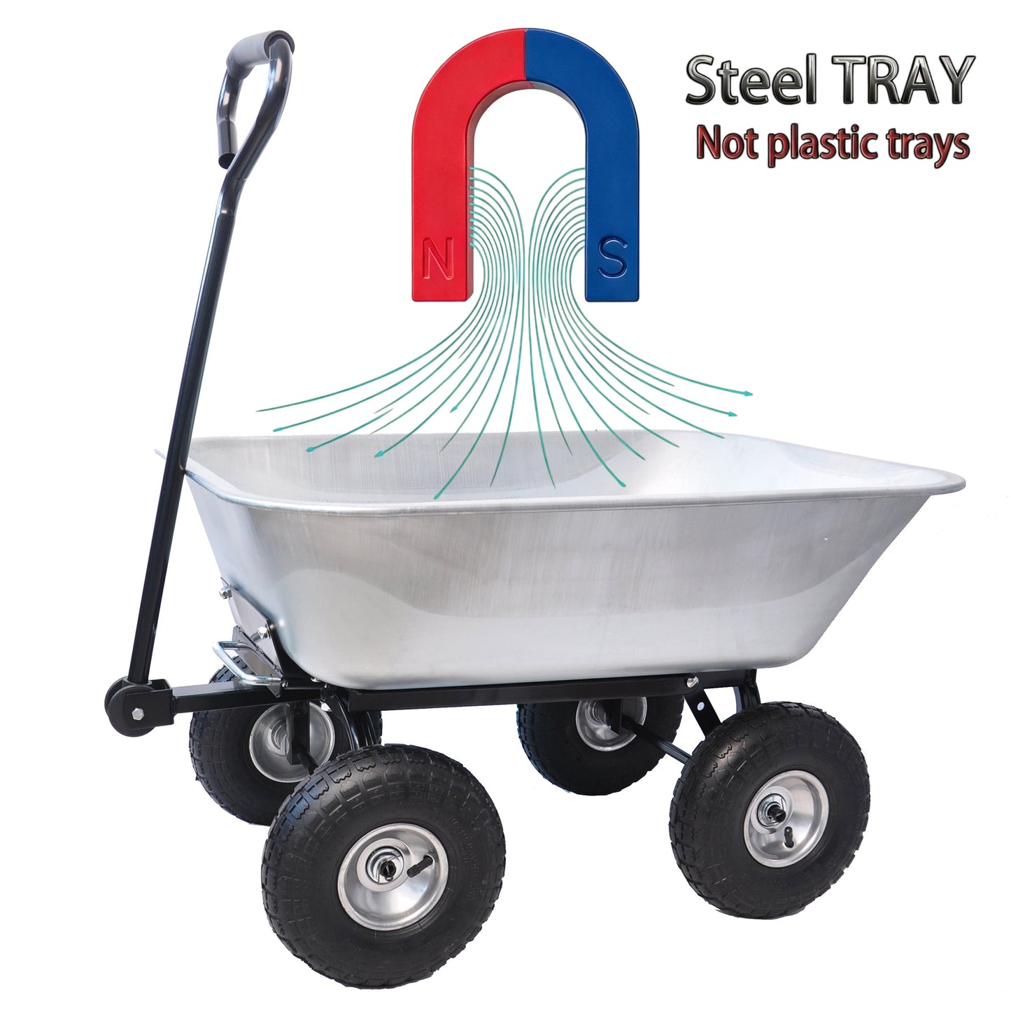 Folding Garden Dump Truck with Steel Frame