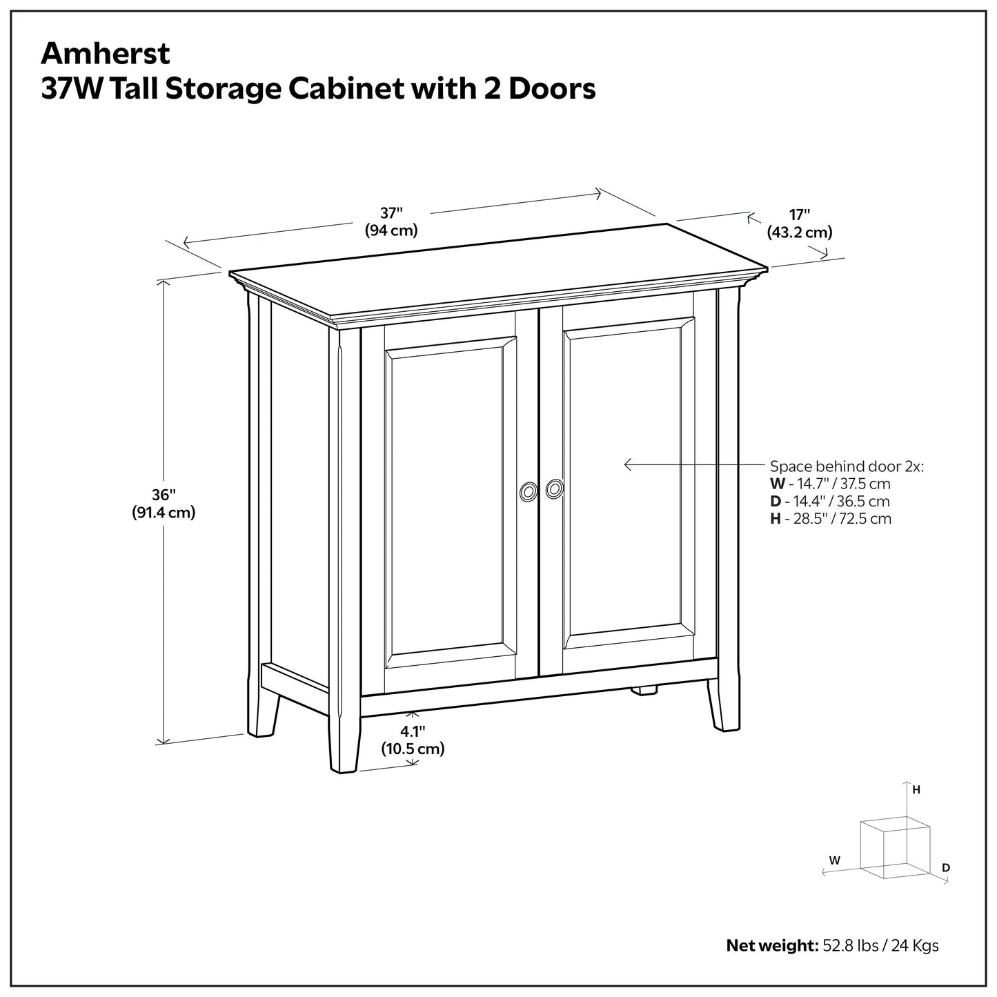 Amherst 2 Door Storage Cabinet