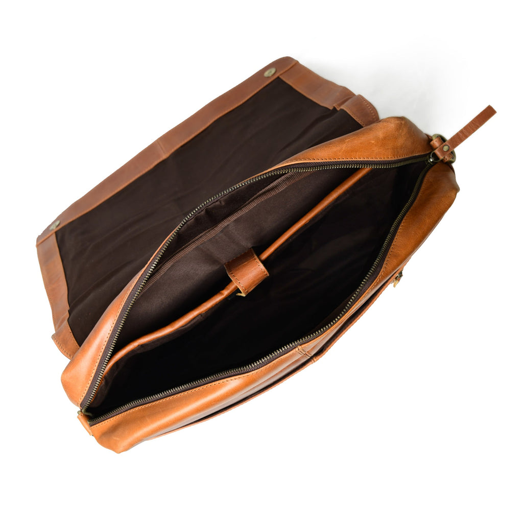 Sac bandoulière Wilson en cuir marron clair