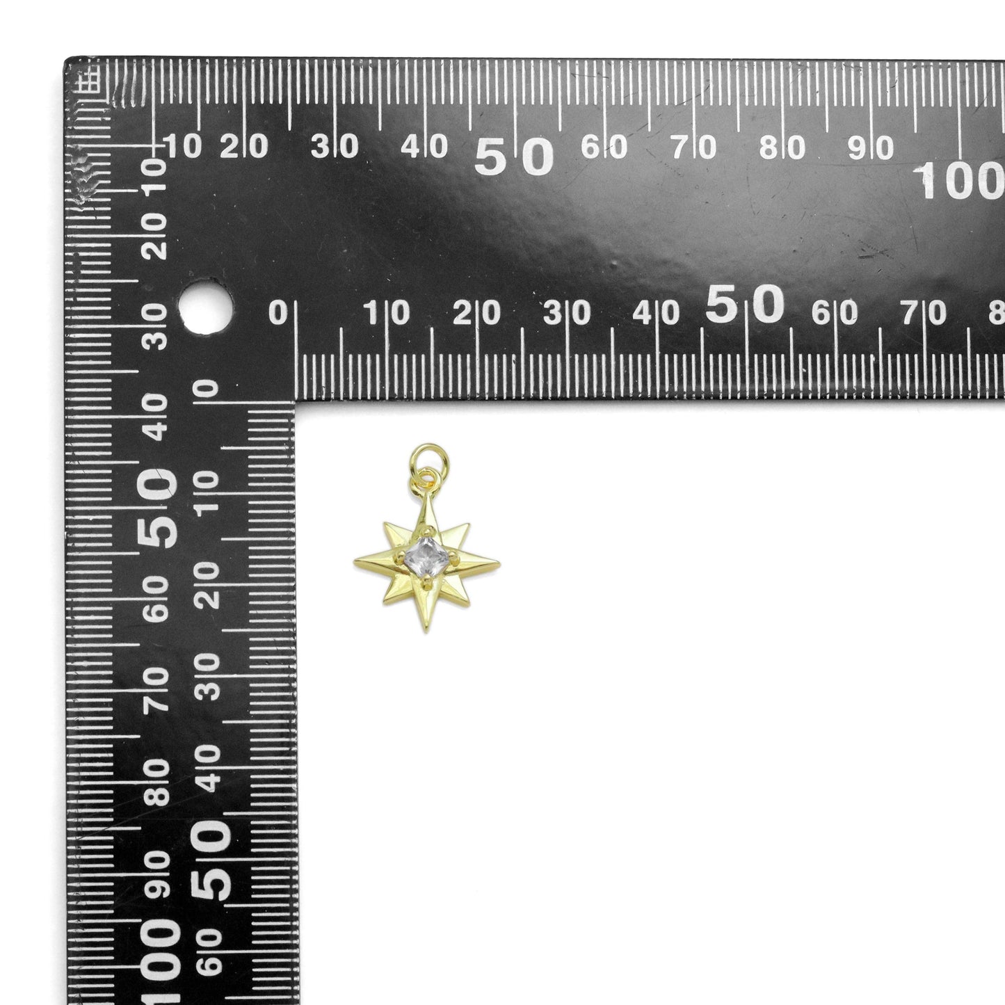 North Star with Diamond Center Charm, Sku#LK937