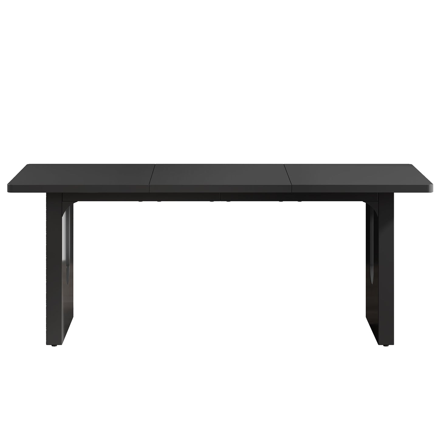 71" Modern Black Dining Table