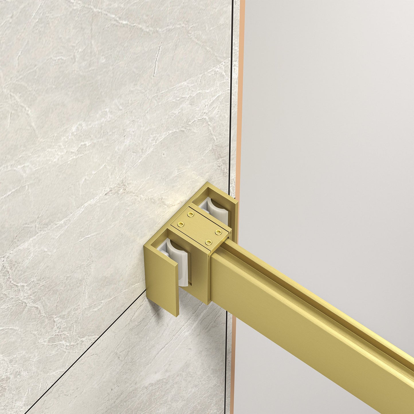 43"-48" W x 76" H Brushed Shower Door