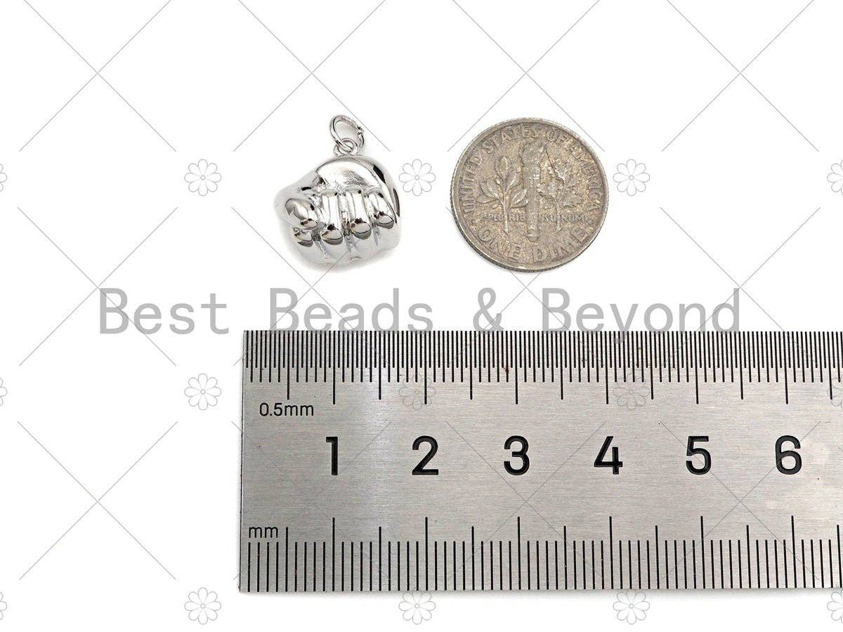 Power Fist Shape Pendant/Charm,Power Fist Charm, Sku#L429