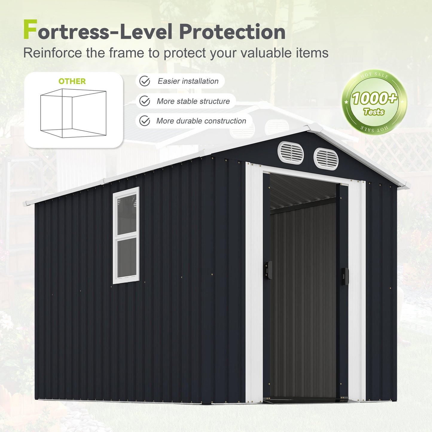 Campcraft 8x6 FT Outdoor Storage Shed