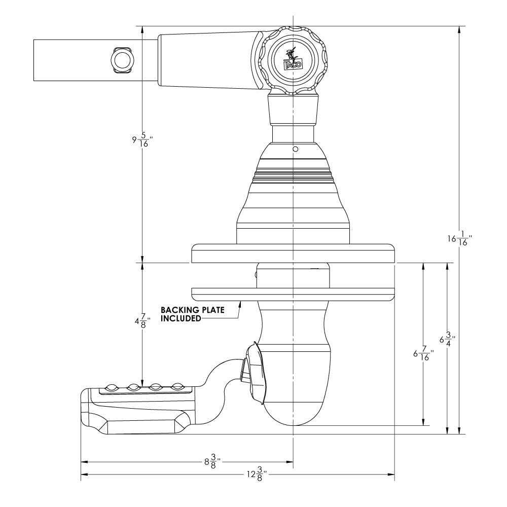 TACO Grand Slam 400 Outrigger Top Mount - Paire [GS-400]