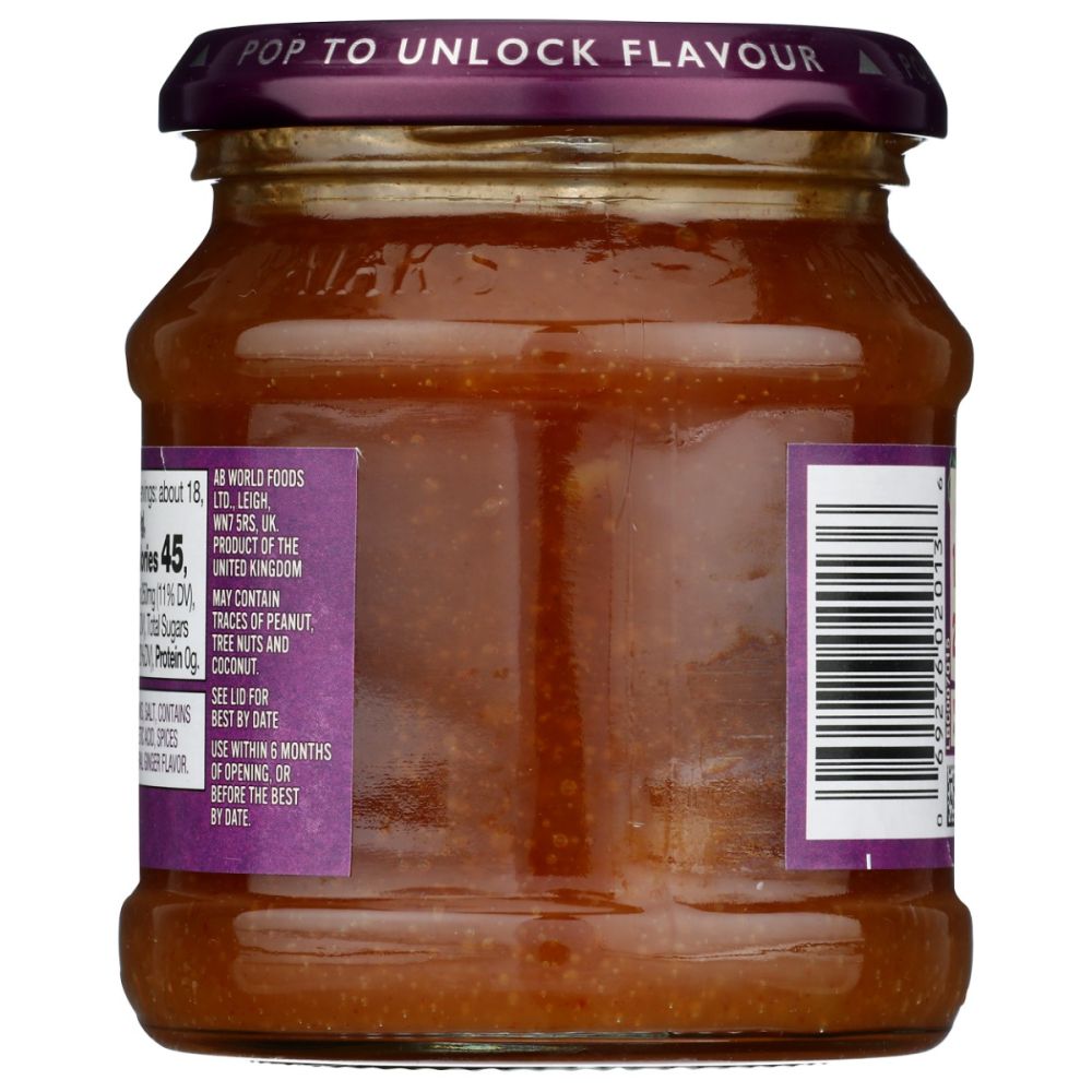 PATAK'S:  Major Grey Chutney Sweet Mango Preserve with Ginger, 12 oz