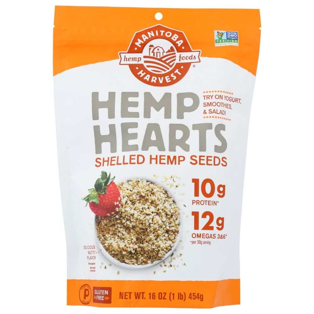 MANITOBA HARVEST Hemp Hearts Natural | Raw Shelled | Hemp Seed - 16 oz