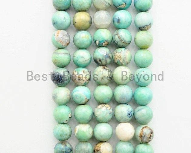 Quality Natural Dyed Agate Round Smooth Beads,SKU#U332