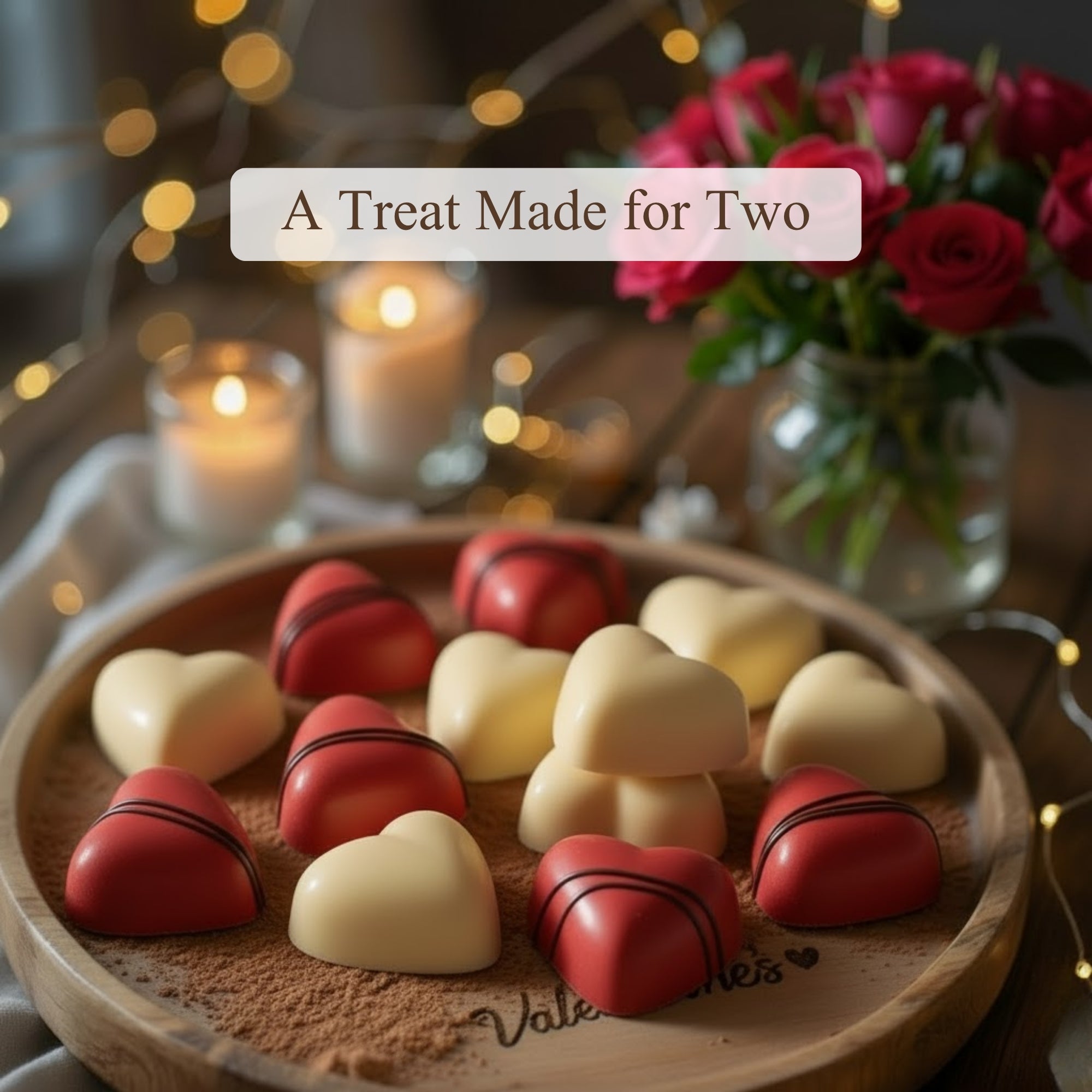 Andy Anand White Chocolate Heart Gift Box, 25 pc, 60% Cocoa – Gluten-Free, Silky Smooth, Valentine's Day, Anniversary & Special Gift