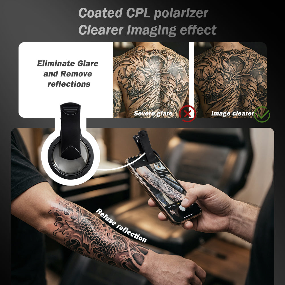 Professional Tattoo Photography Anti-2.0 Glare Kit 180 LED Beads（10W）