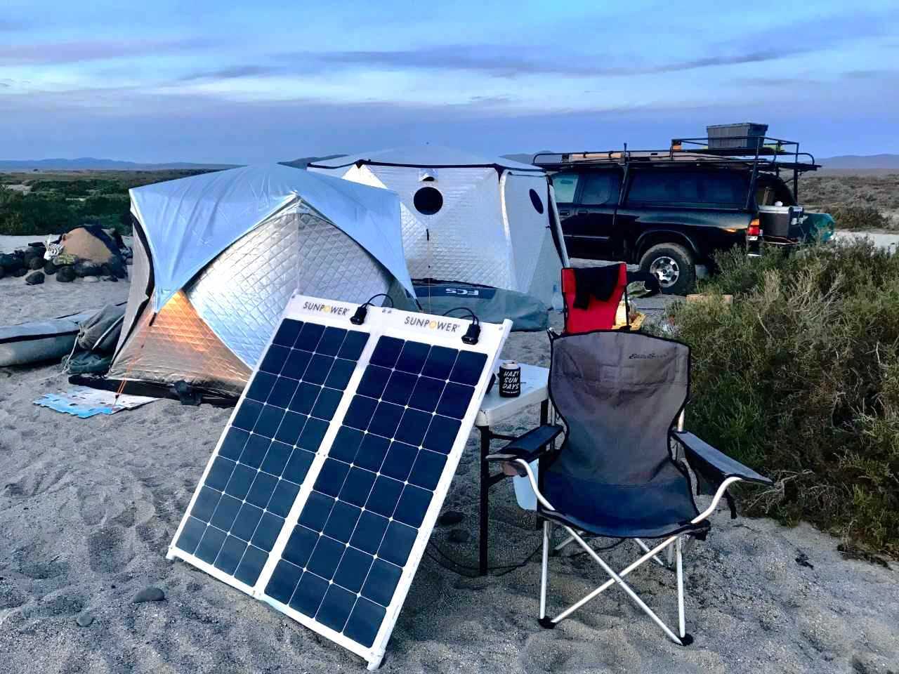Sunpower 100W フレキシブル ソーラーパネル（30枚パレット）