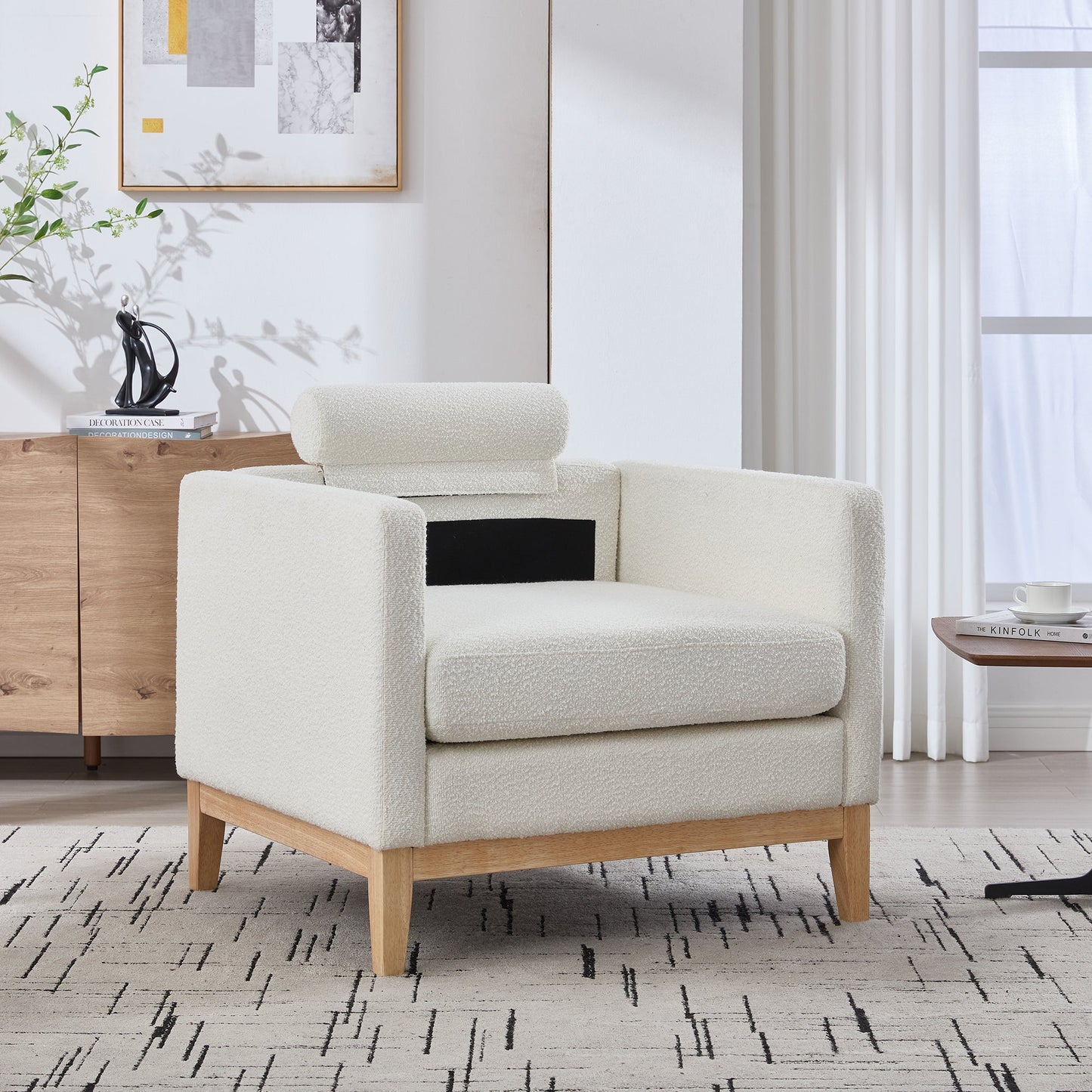 Modern Farmhouse Performance Accent Chair