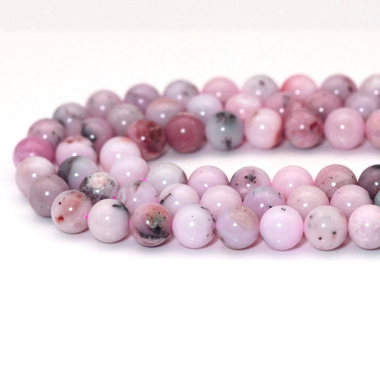 Genuine Pink Opal, 6mm/8mm/10mm Round Smooth Beads, Sku#U1620