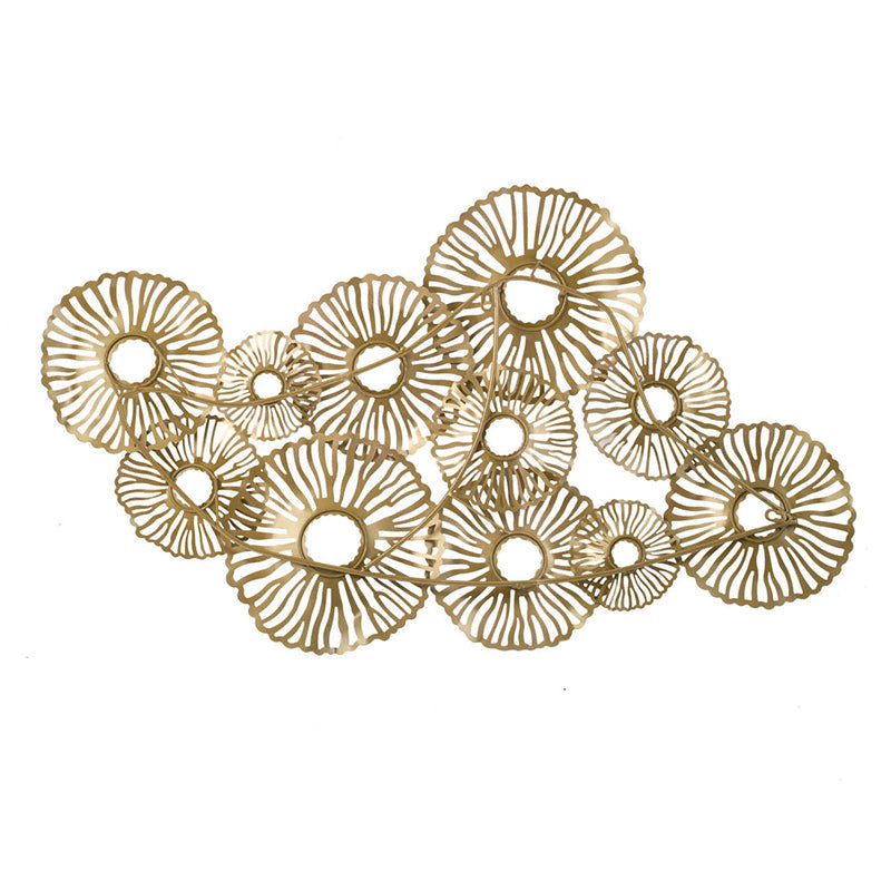 24-Inch Gold Coral-Inspired Wall Décor