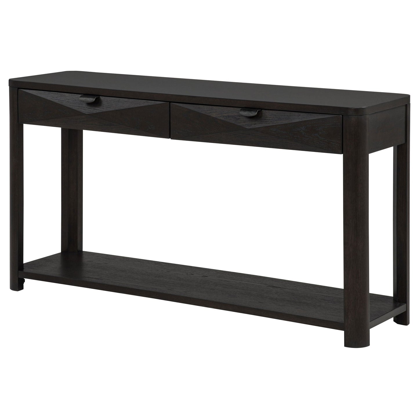 Marcelo Sofa Console Table with 2 Drawers and Shelf Coffee