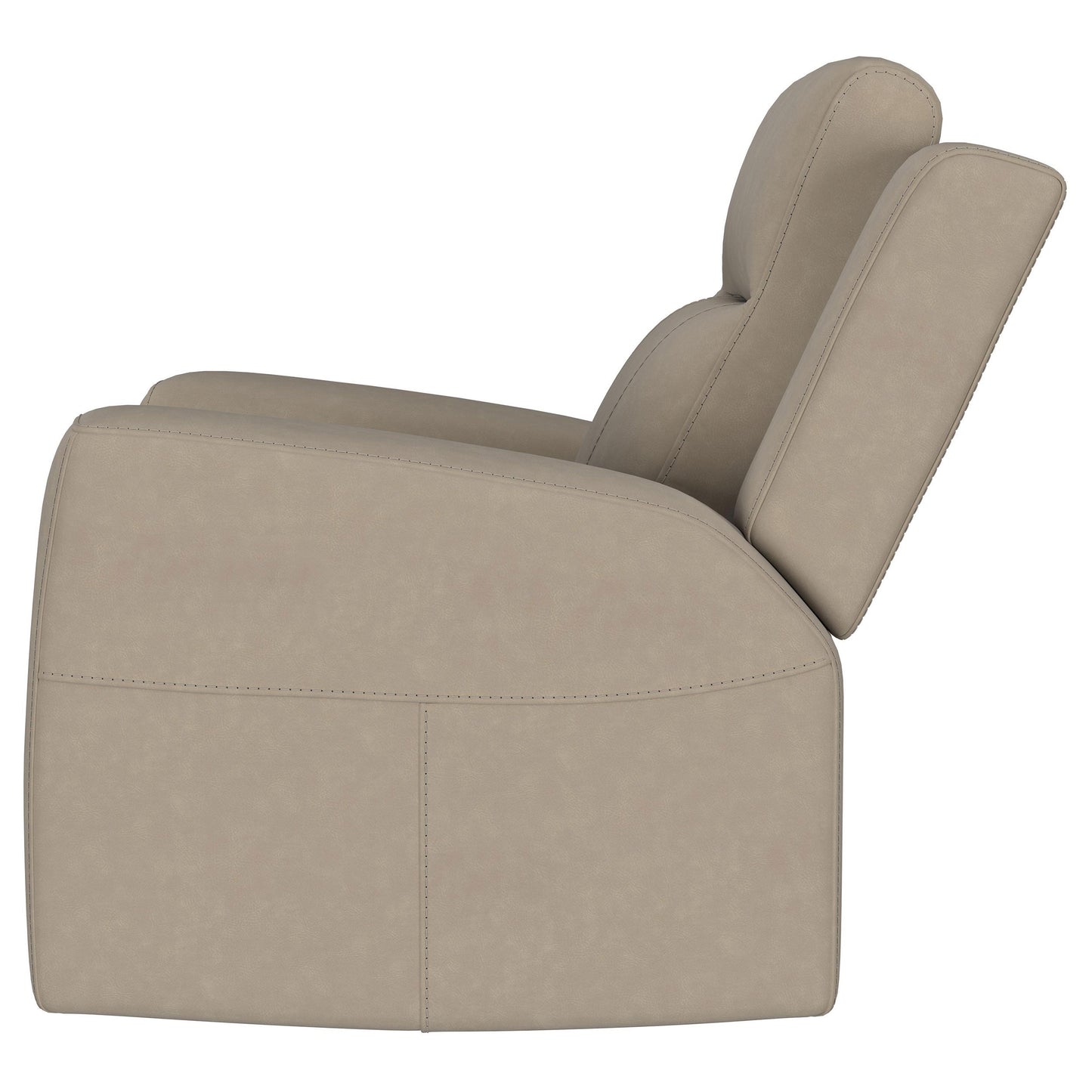 Slater Taupe Upholstered Recliner