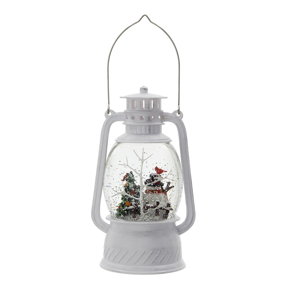 Christmas Lighted White Spinning Lantern