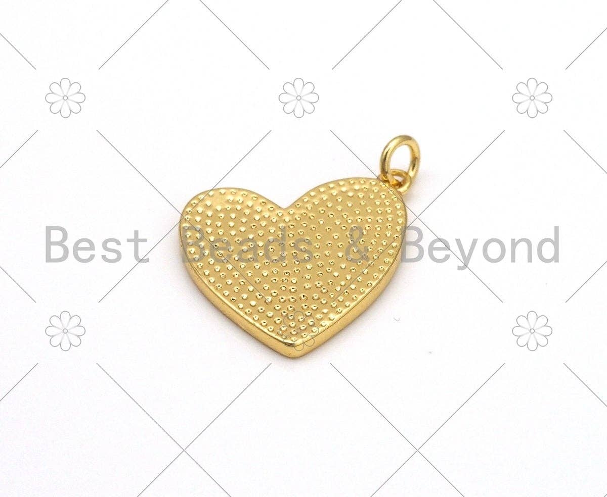 Colorful Enamel Heart Shape Pendant, duddle heart Charm Pendant,Sku#L627