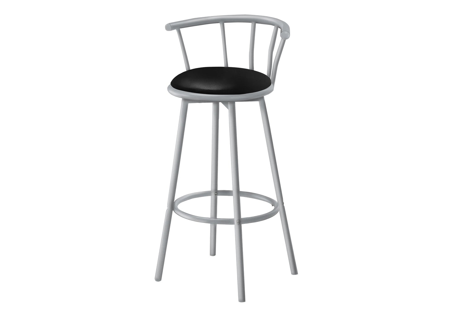 Barstool, Set Of 2, Swivel, Bar Height