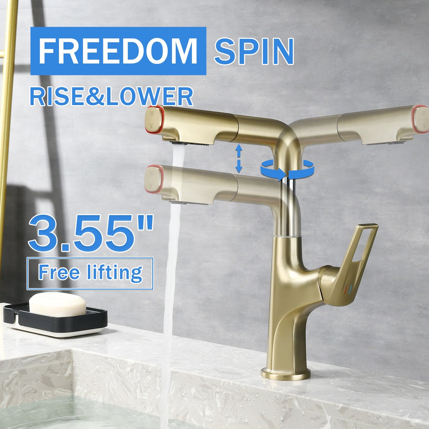Brushed Bathroom Sink Faucet