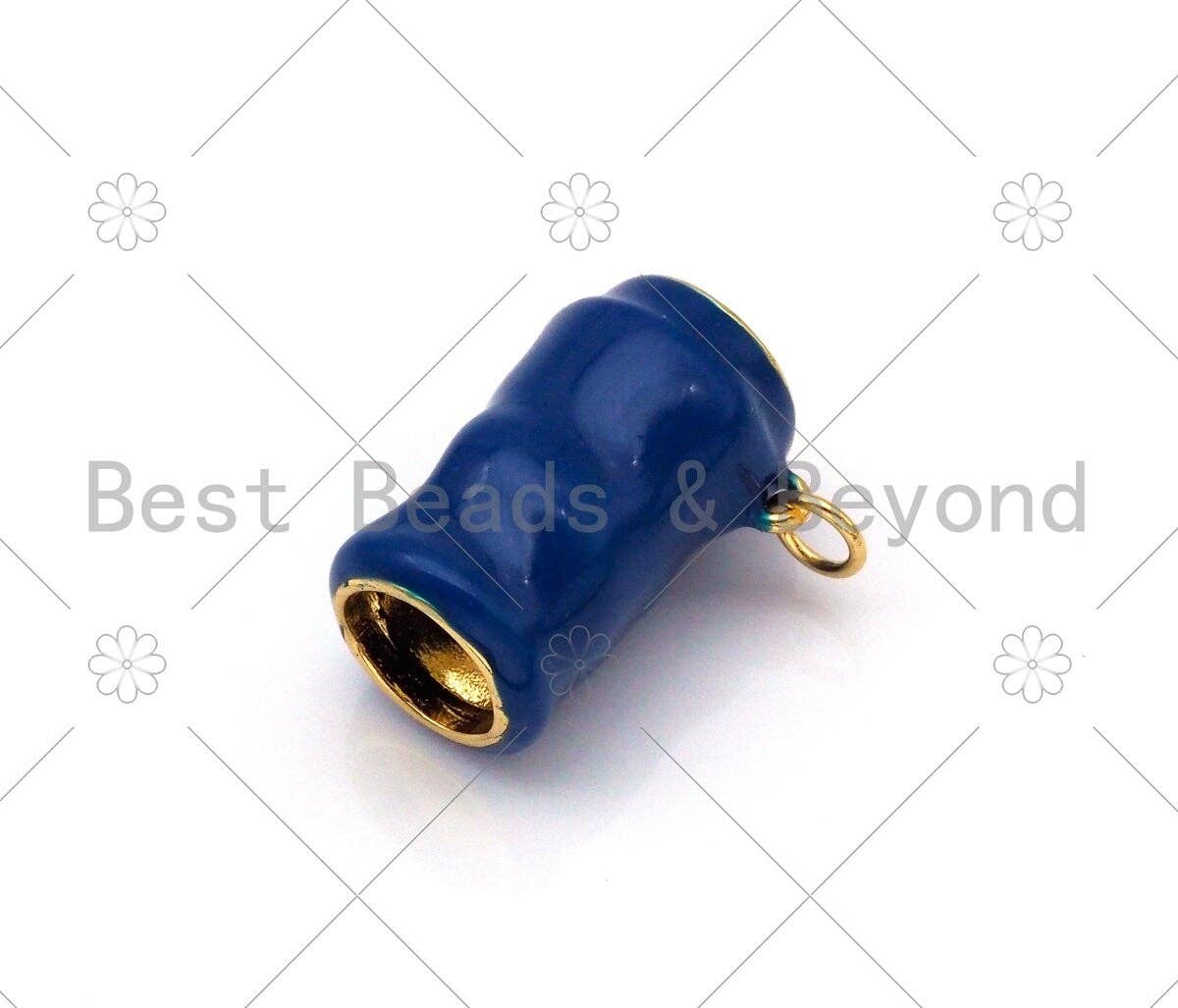 Red/Cobalt Enamel  Soda Can Pendant,18k Gold Filled Coffee Cup Charm,Enamel Pendant,Enamel Jewelry,15x21mm,Sku#LK397