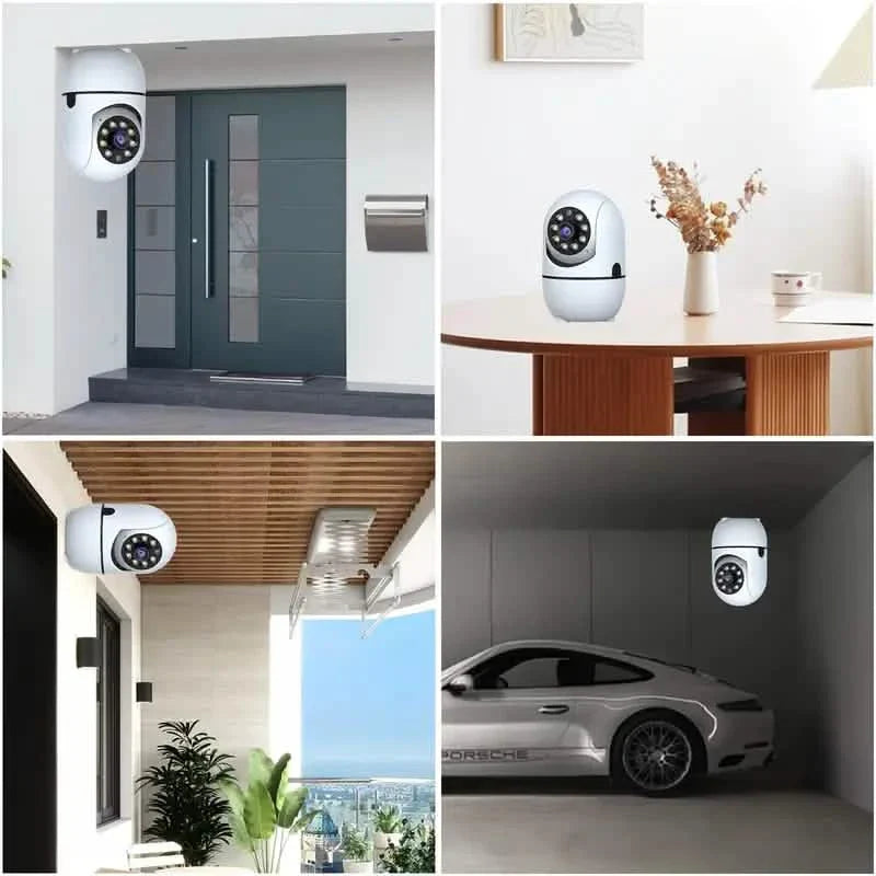 2-Pack: Wireless Security Cameras – 355° Rotation, Night Vision, Motion Detection, Two-Way Audio