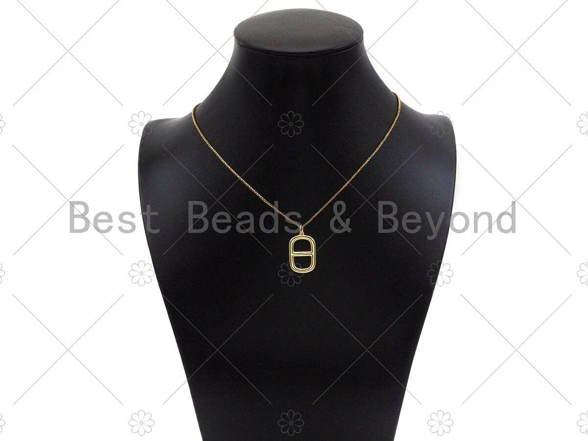 High Polished Can pull Ring Oval Shape Pendant,Dainty Gold/Silver/Rose Gold Charm, Necklace Bracelet Charm Pendant,24x14mm,Sku#Y428