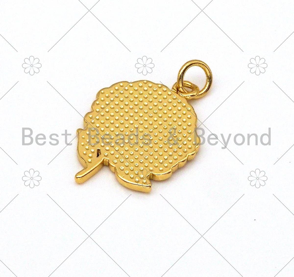 NEW Enamel Colorful Flower Shape Pendant,18K Gold Filled Flower Charm,Enamel Pendant,Enamel Jewelry,15x22mm,Sku#LK390
