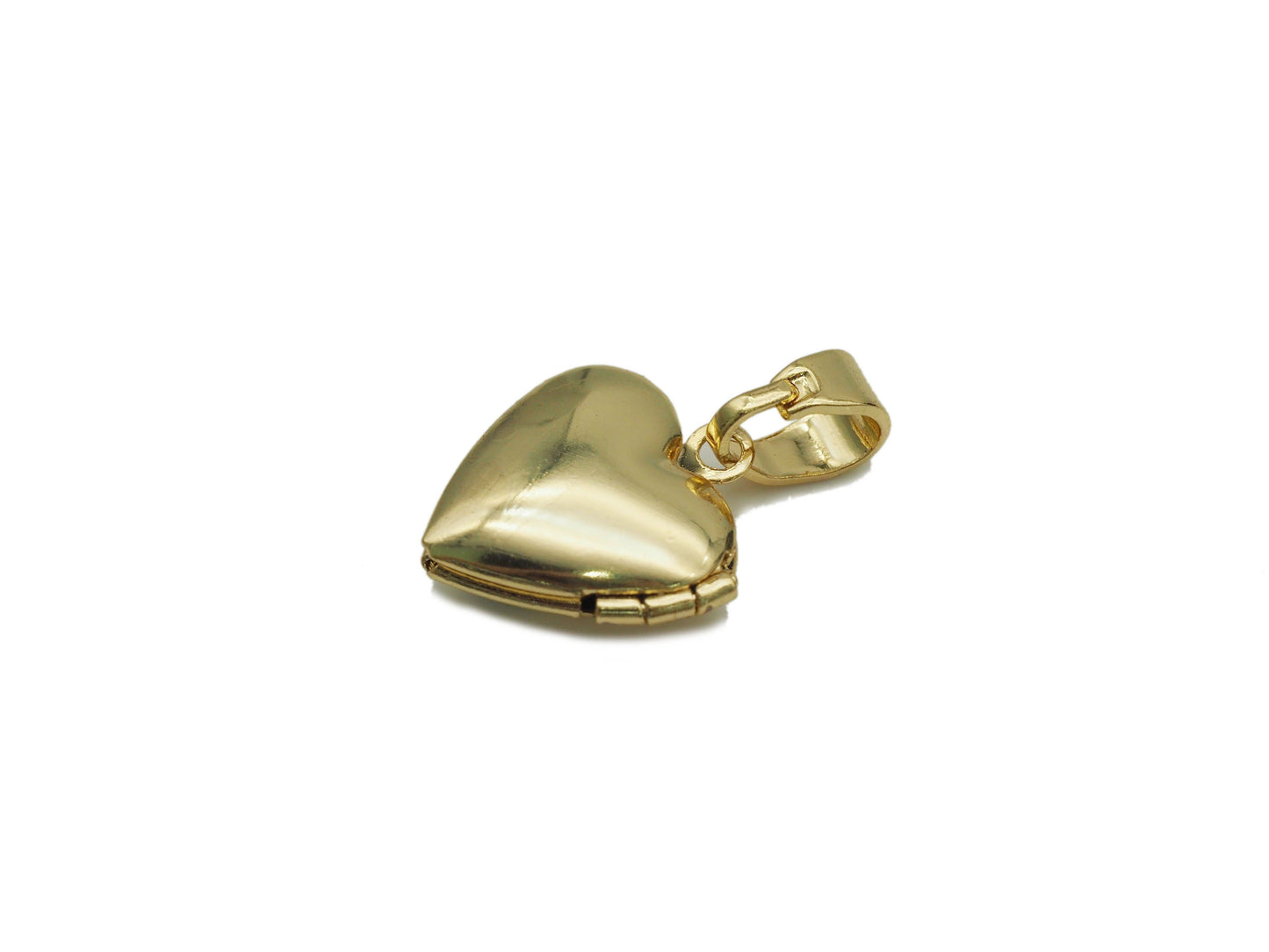 Lockets Enamel Heart Pendant, Sku#FH187