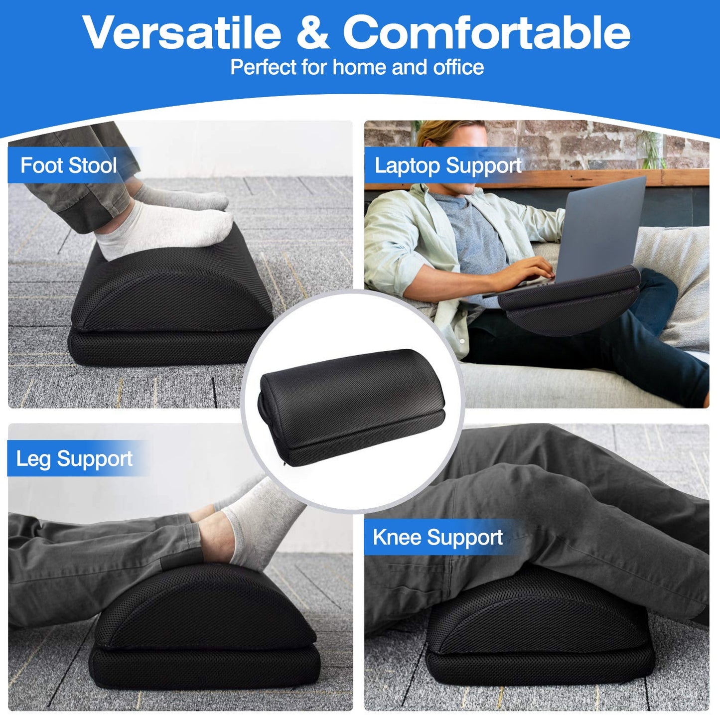 Under Desk Ergonomic Footrest for Home Office