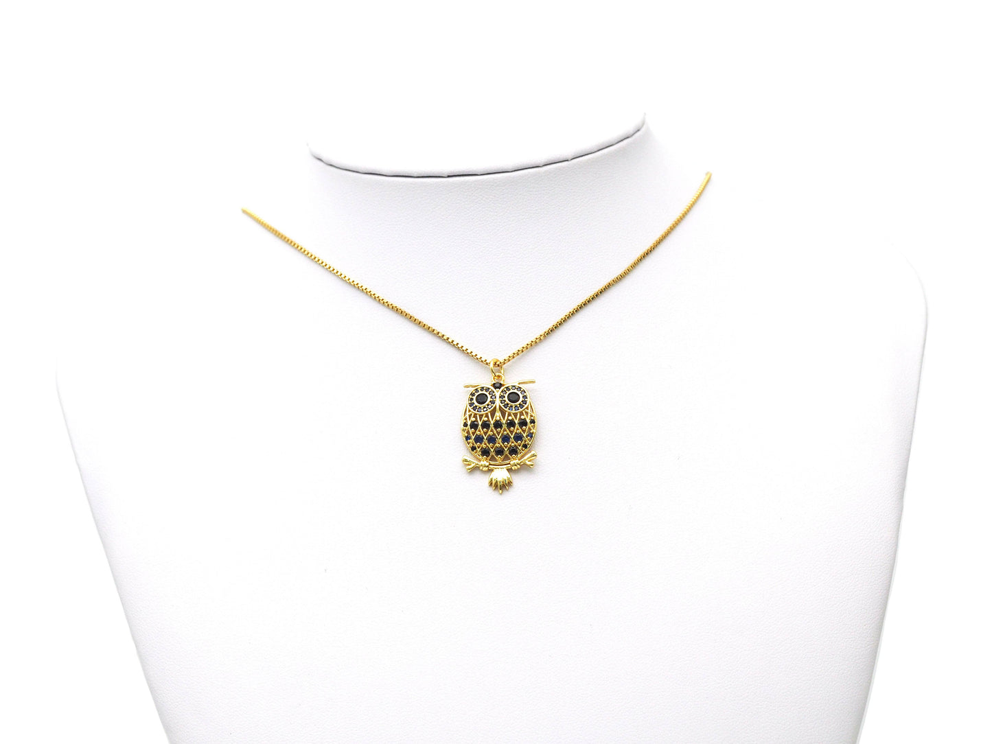 CZ Night Owl Charm, Sku#LK581