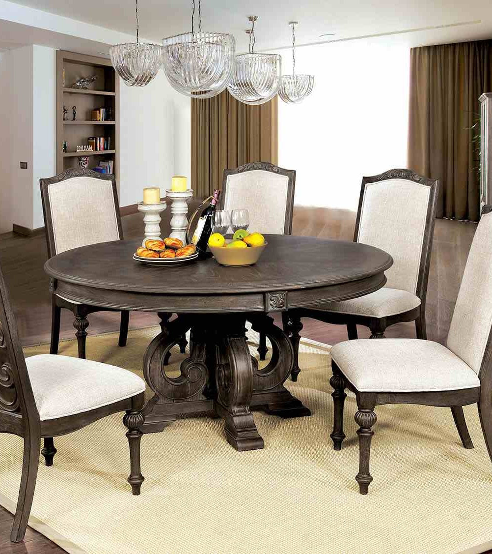 Elegant Rustic 5pc Dining Set
