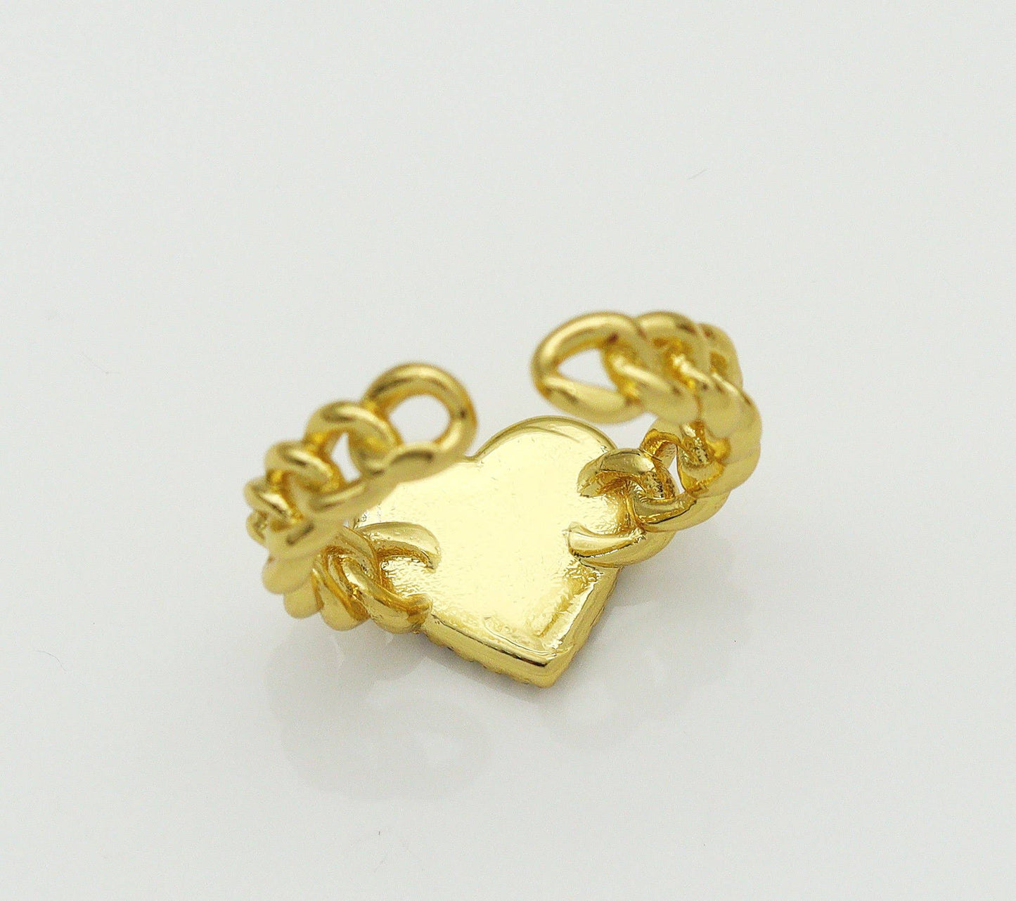 CZ Turquoise Adjustable Ring, Sku#O103