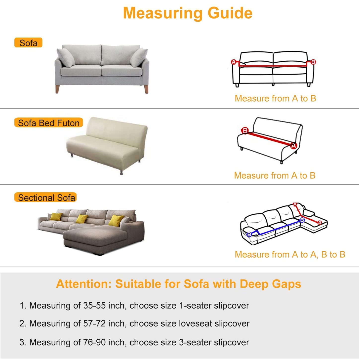 Printed Stretch Sofa Cover for 1-Seater - Slim Fit
