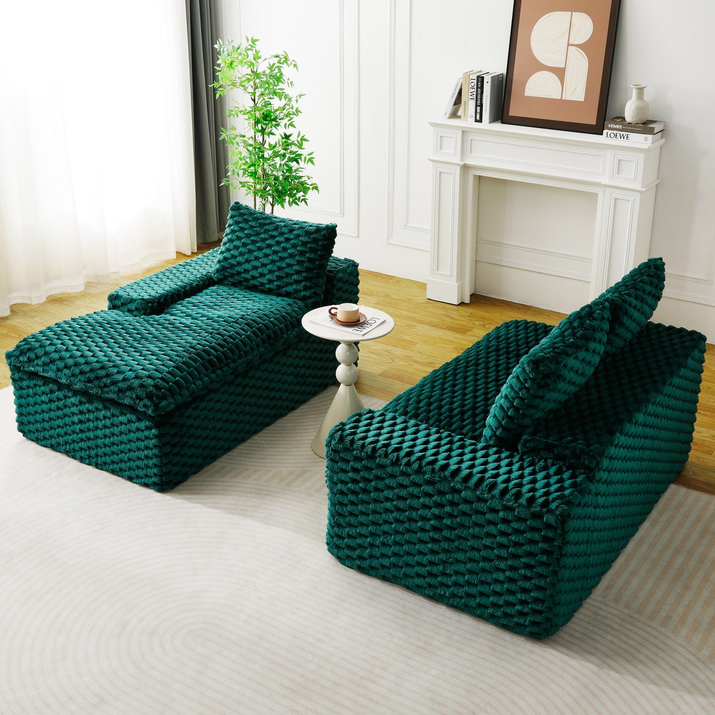 Green Turtle Velvet Versatile Sofa