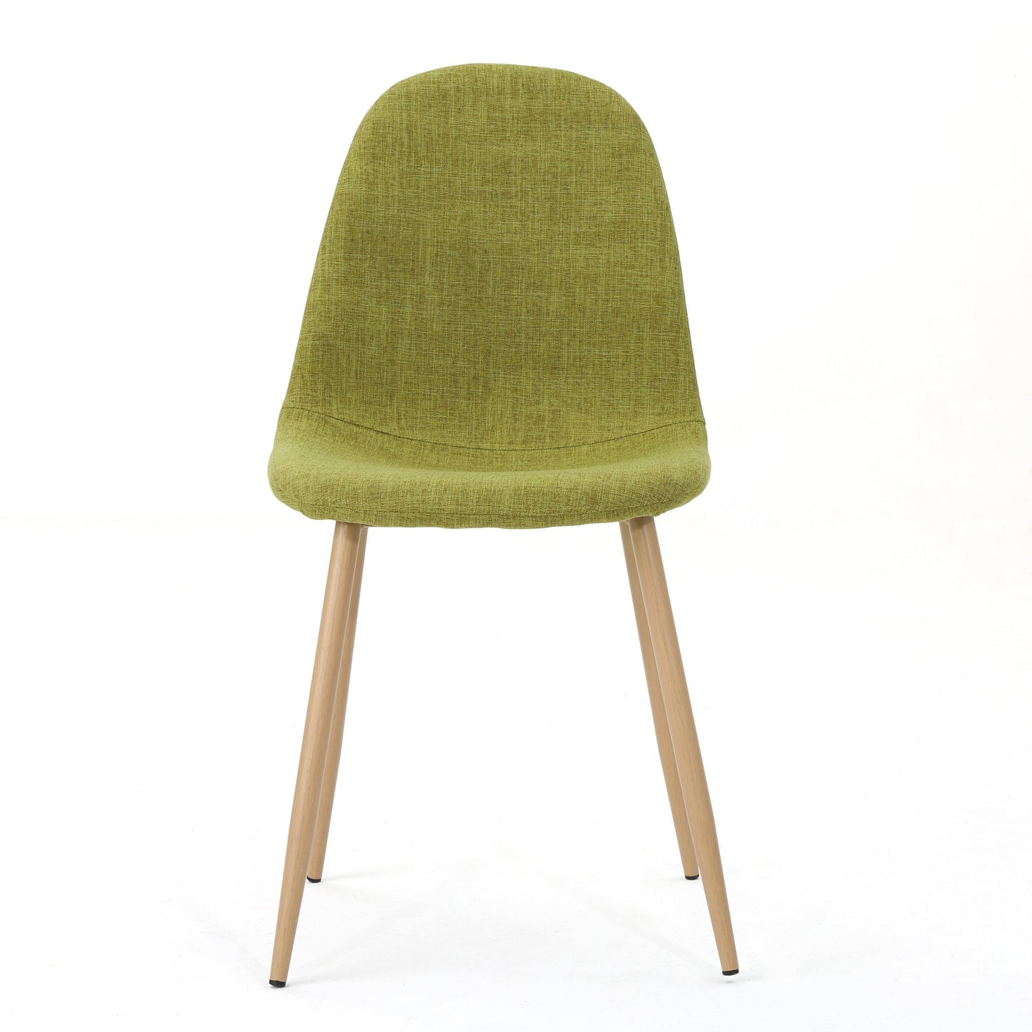 Mid-Century Modern Fabric Upholstered Dining Chairs, Set of 2