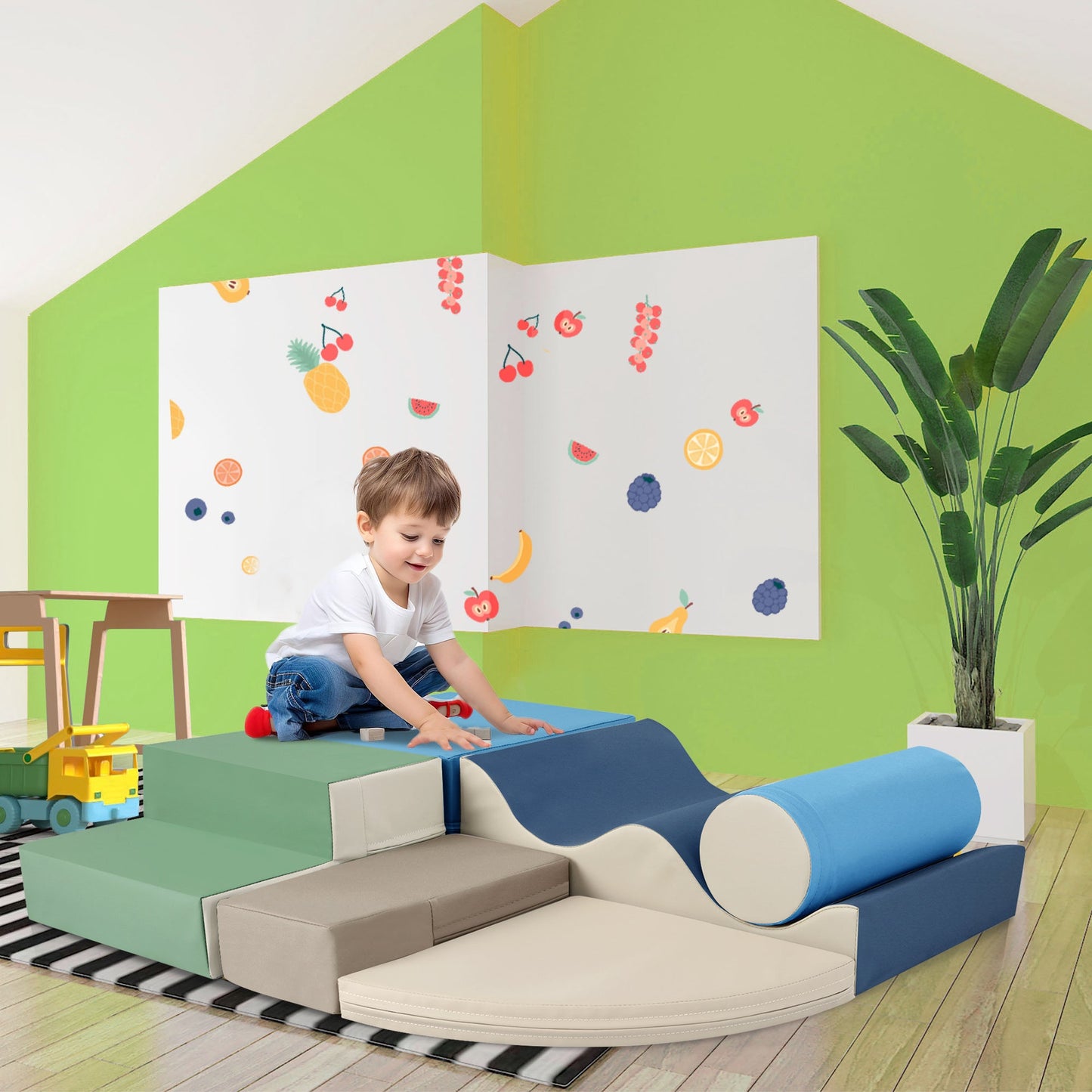 Soft Climb and Crawl Foam Playset 6 in 1