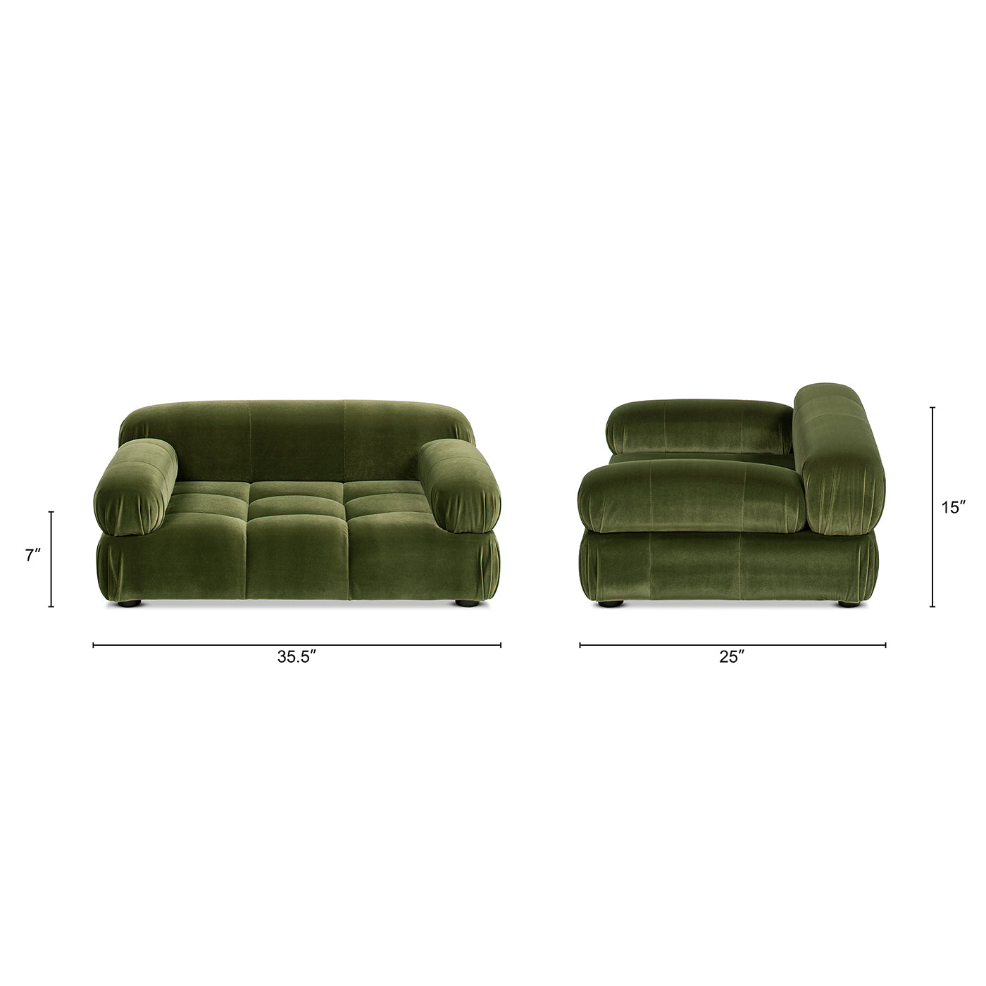Marcel Upholstered Modern Small to Medium Pet Bed