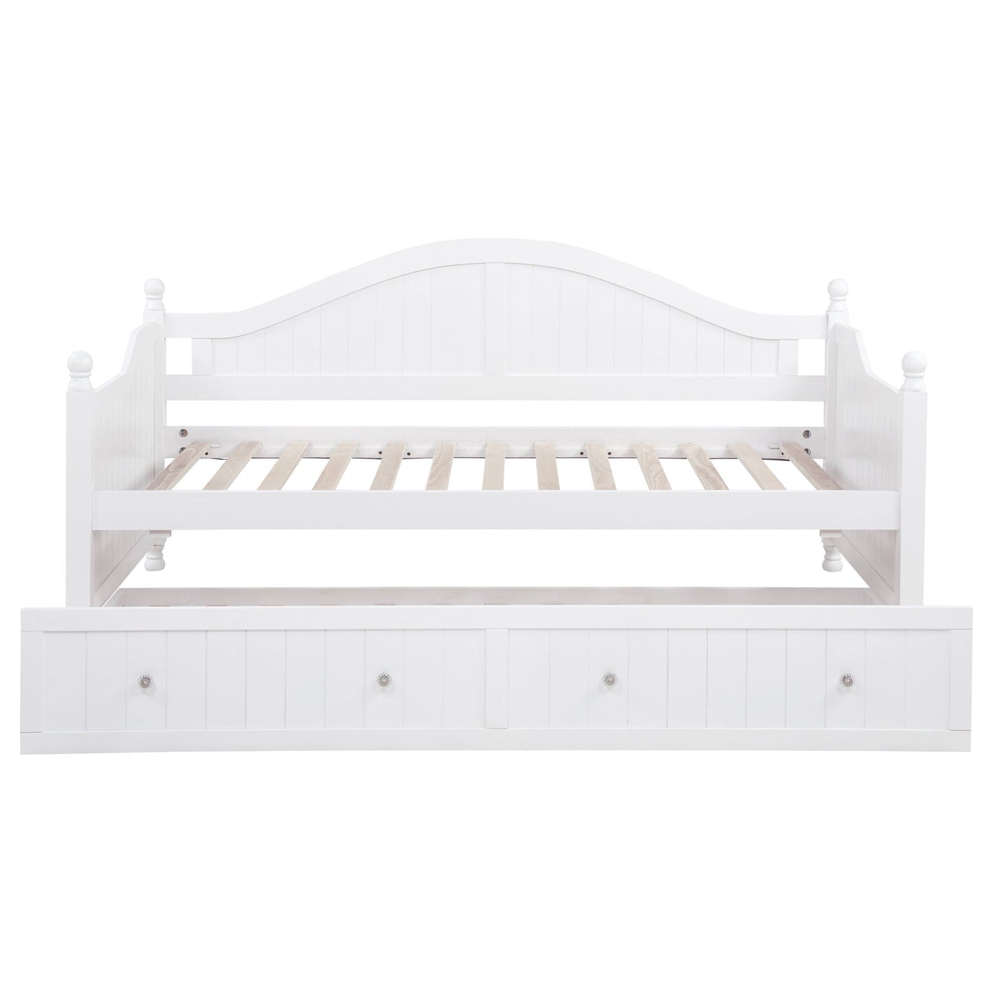 Julie Ann Wood Twin Daybed with Trundle White