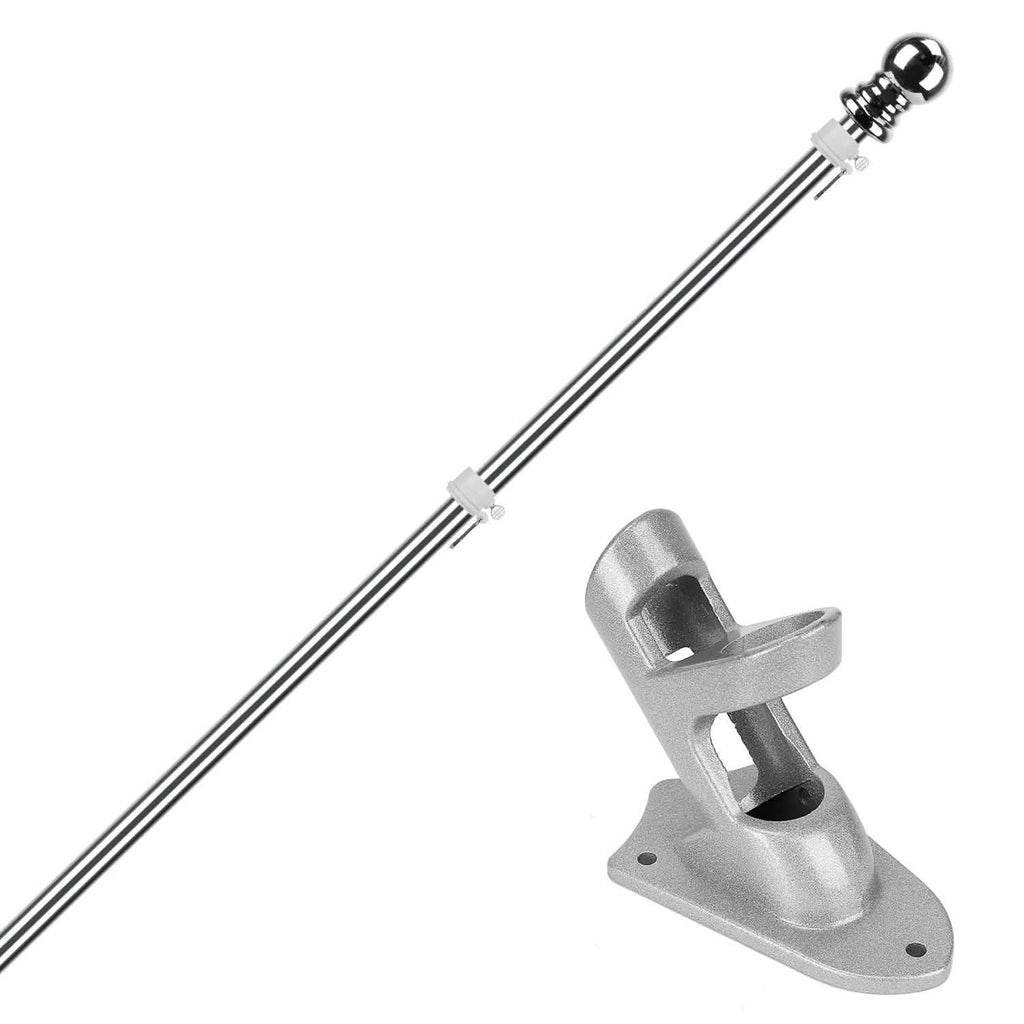 6Ft Stainless Steel Wall Mounted Flag Pole