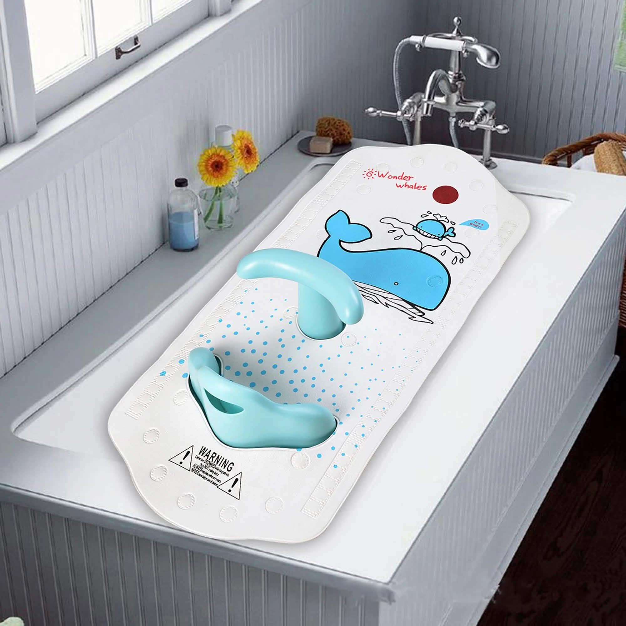 6ヶ月以上用乳幼児用滑り止め安全チェア ヒートセンシティブバスマット付き