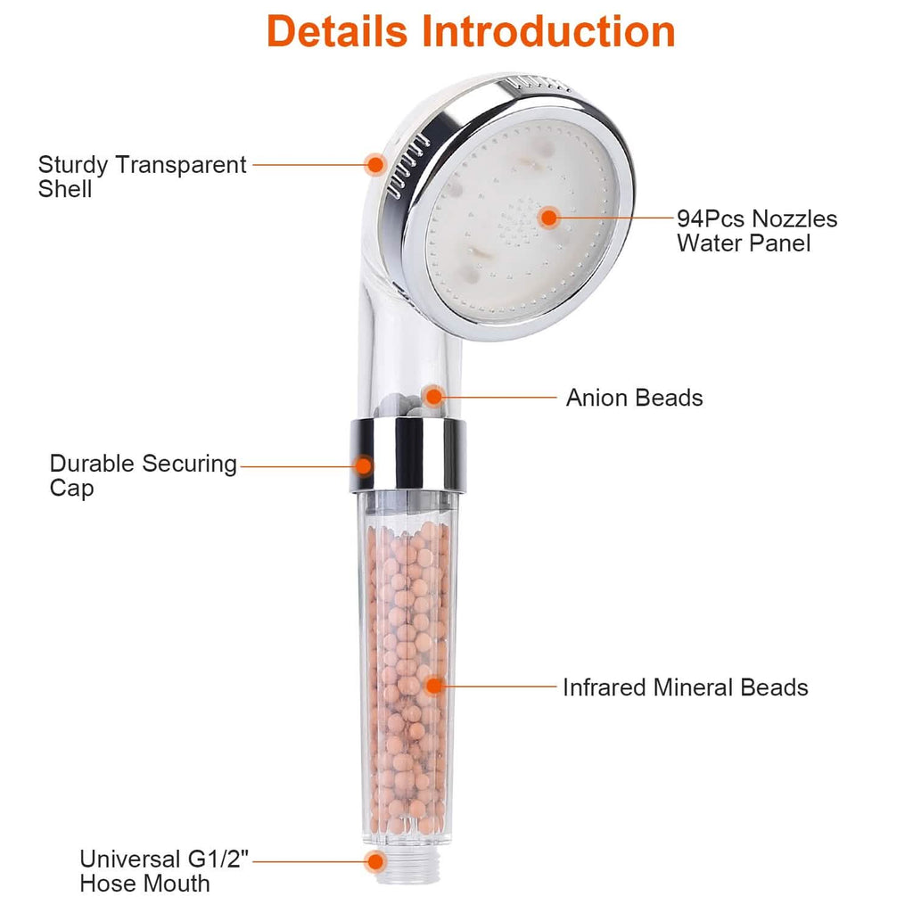 7 Color Changing Light Handheld Shower Head