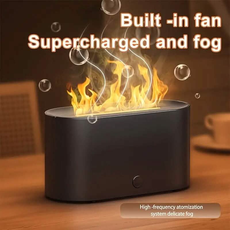 7-Color Simulated Flame Humidifier Aromatherapy Machine