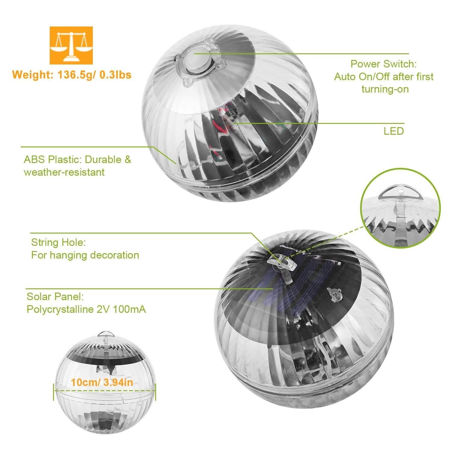 7 Color Solar LED Floating Lights