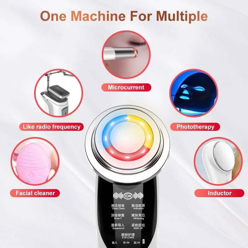 Appareils de soins de la peau radio AmazeFan RF et EMS 7-en-1