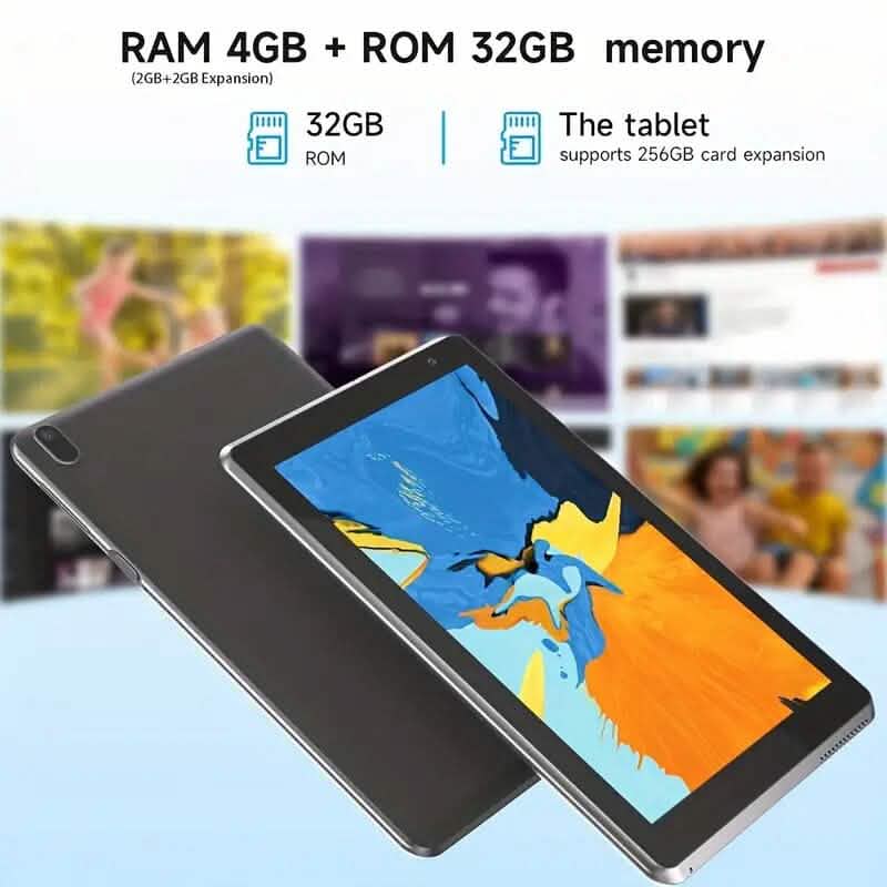 Android 12.0, Dual Camera 7" Tablet with 32GB RAM & Storage